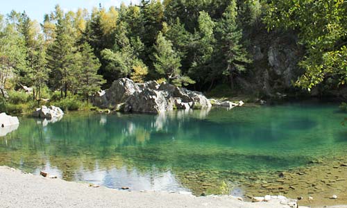 Le lac bleu  Champclause (Haute-Loire)