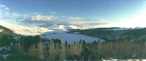 La lac de Gury en hiver