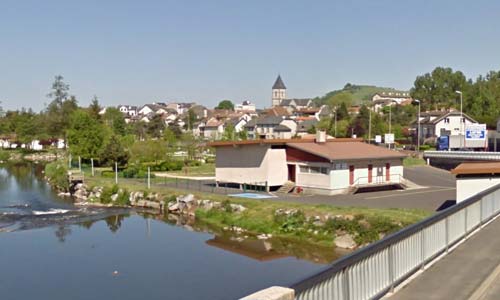 La Jordanne au centre de la ville.