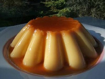 Flan  l'orange